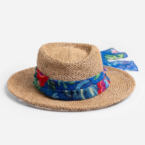 Johnny Was Woven Raffia Etna Beach Hat OS main image 13